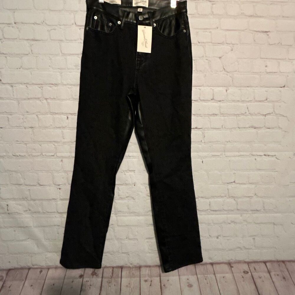 🖤 Universal Thread Mid-Rise 80s Slim Faux Leather Jeans – Size 4R